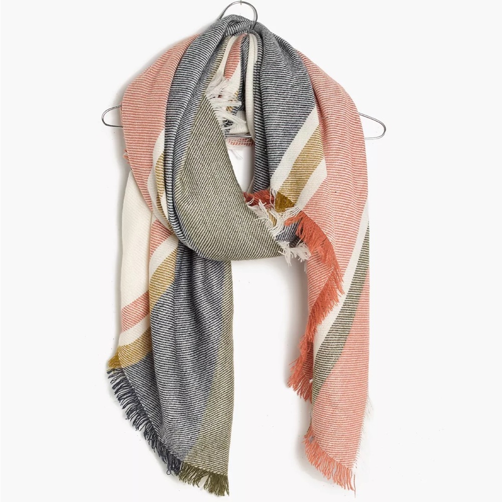 Madewell Colorblock Blanket Scarf